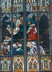 Jesus im Garten Gethsemane: Das Fenster zum Gründonnerstag.