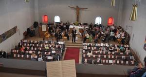 Probe zum Dekanatskirchenmusiktag 2011 in Wilgartswiesen