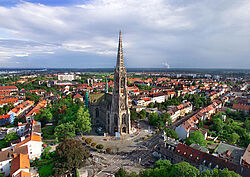 Erinnert an die Protestation zu Speyer im Jahr 1529: Die Gedächtniskirche.