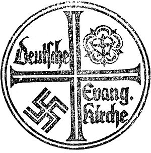 Siegel der Deutschen Evangelischen Kirche. Quelle: ZASP Abt. 1.1. Nr. 607.
