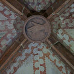 Schlussstein segnende Hand Jesu