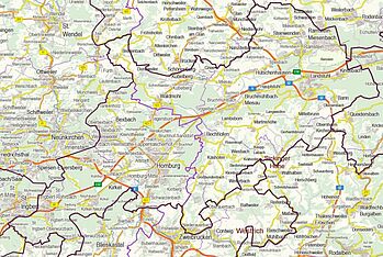 Karte Dekanat Homburg